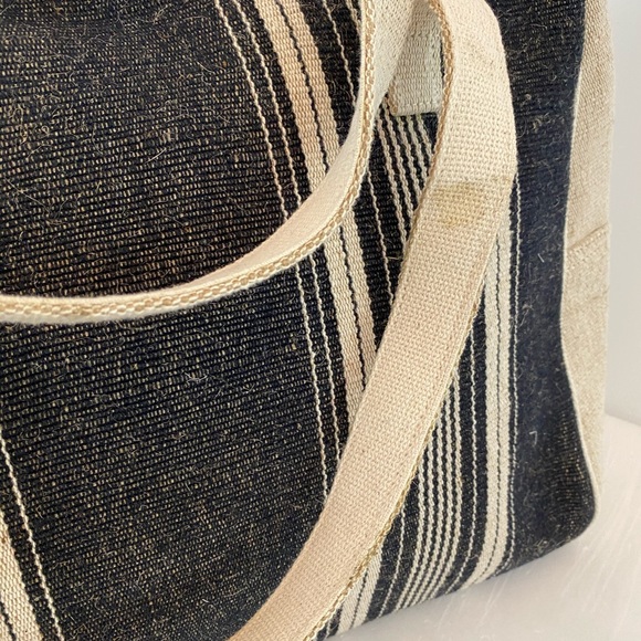 Bag with woven handles/zipper overbite travel - Picture 3 of 4